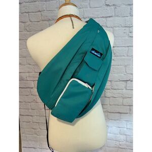 KAVU teal side bag